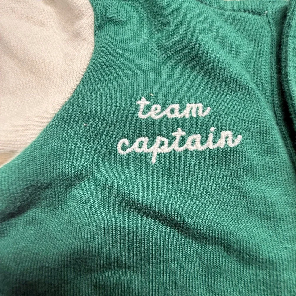 Carters 6M Green Varsity Letterman Team Captain Jumper One Piece Romper